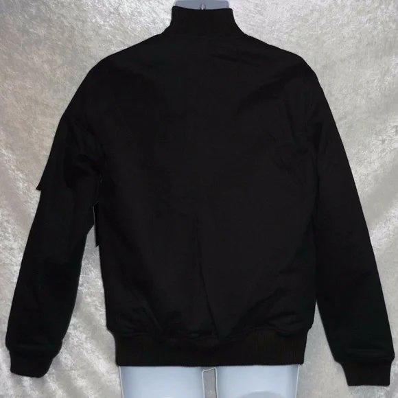 NWT Black Bomber Jacket - Picture 2 of 3